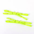 SUBBLIME – BH-Set mit Halskette und Beindetails Fluorescent Green L/XL