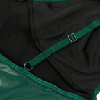 SUBBLIME – 955434 Kleid mit grünen Lederträgern S/M
