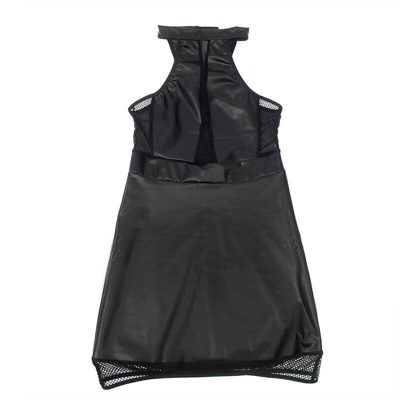 SUBBLIME – 955489 Neckholder-Kleid mit Transparenzen Schwarz L/XL