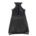SUBBLIME – 955489 Neckholder-Kleid mit Transparenzen Schwarz L/XL