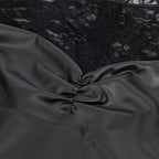 SUBBLIME – 955595 Langarmkleid mit schwarzer Spitze S/M