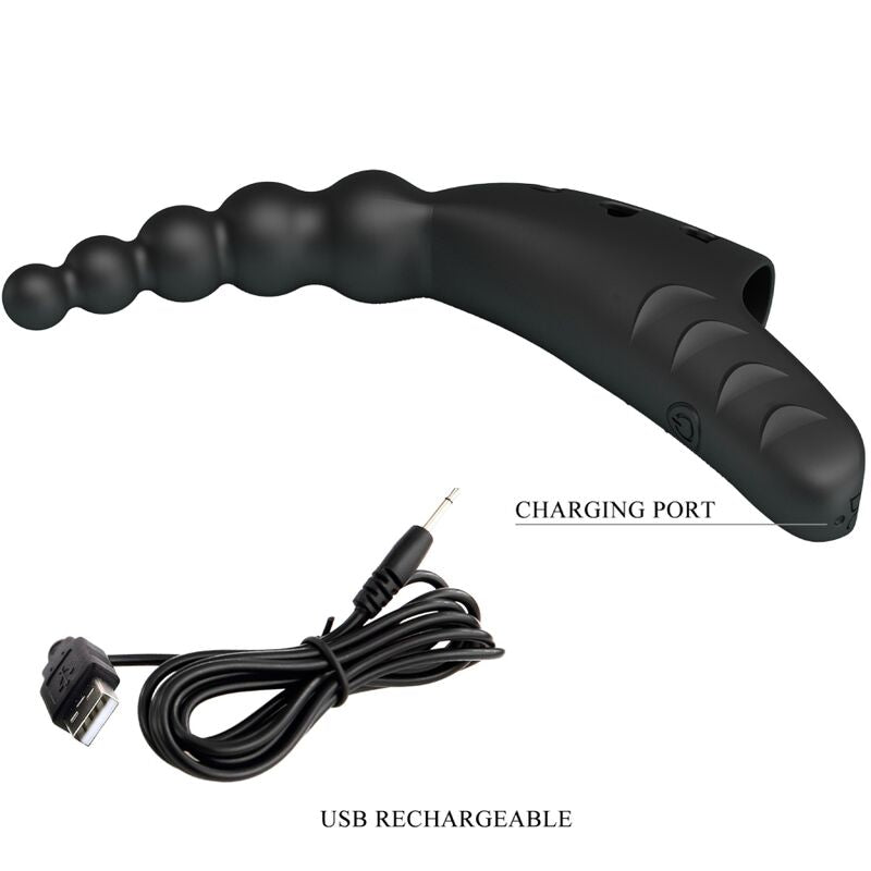 PRETTY LOVE – Jordin Fingervibrator, 10 Vibrationsmodi, Schwarz