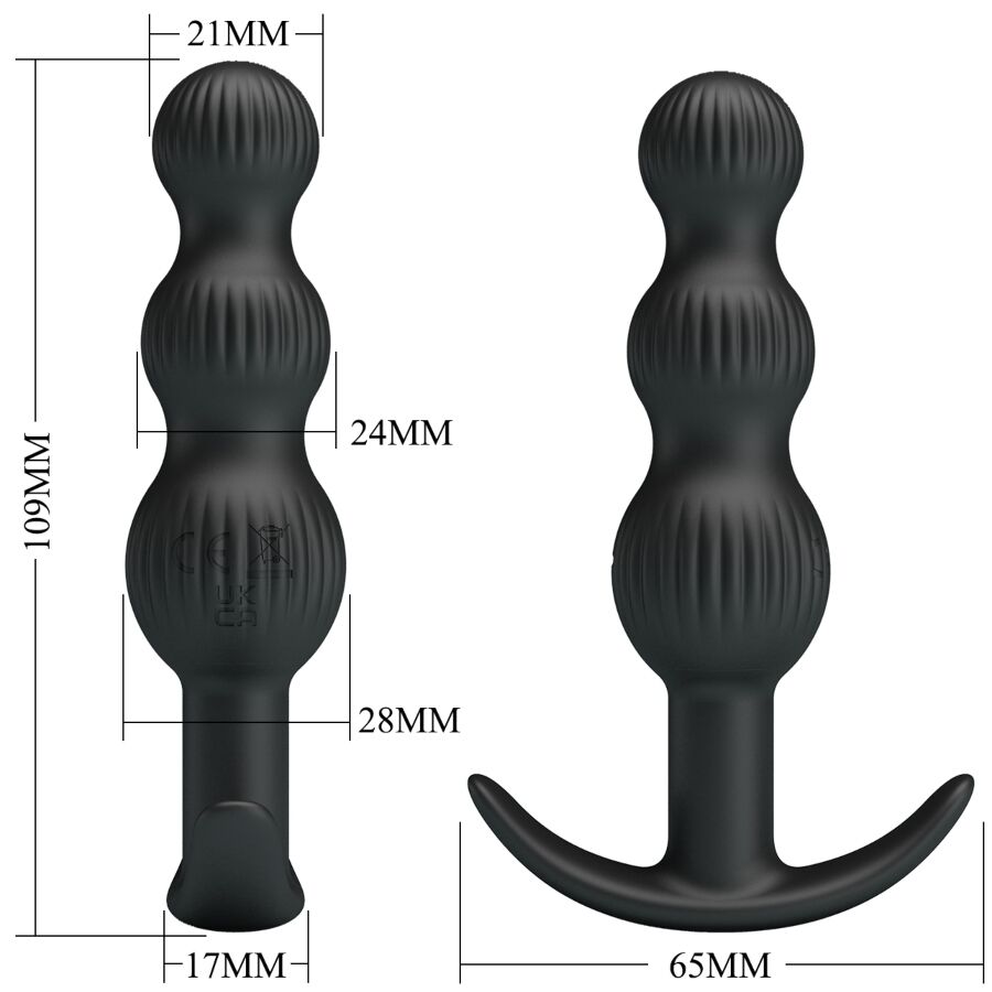 PRETTY LOVE - Sidney Analvibrator, 10 Vibrationsmodi, Schwarz