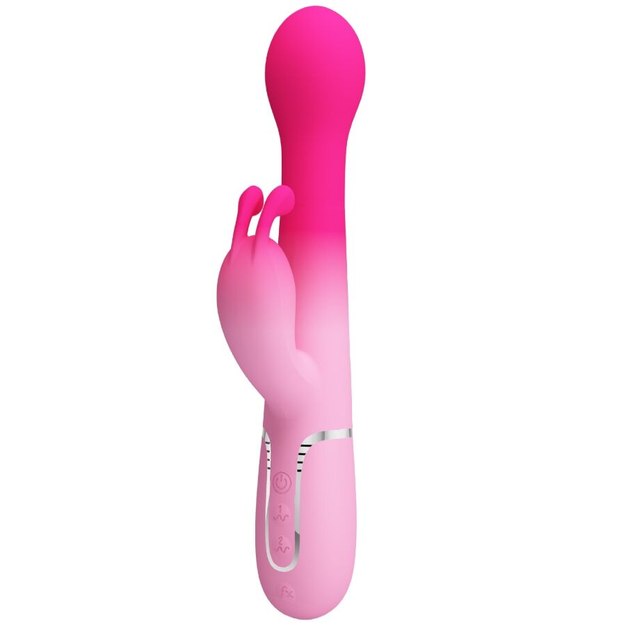 PRETTY LOVE - Dejon 3-in-1 Multifunktions-Rabbit-Vibrator Rosa
