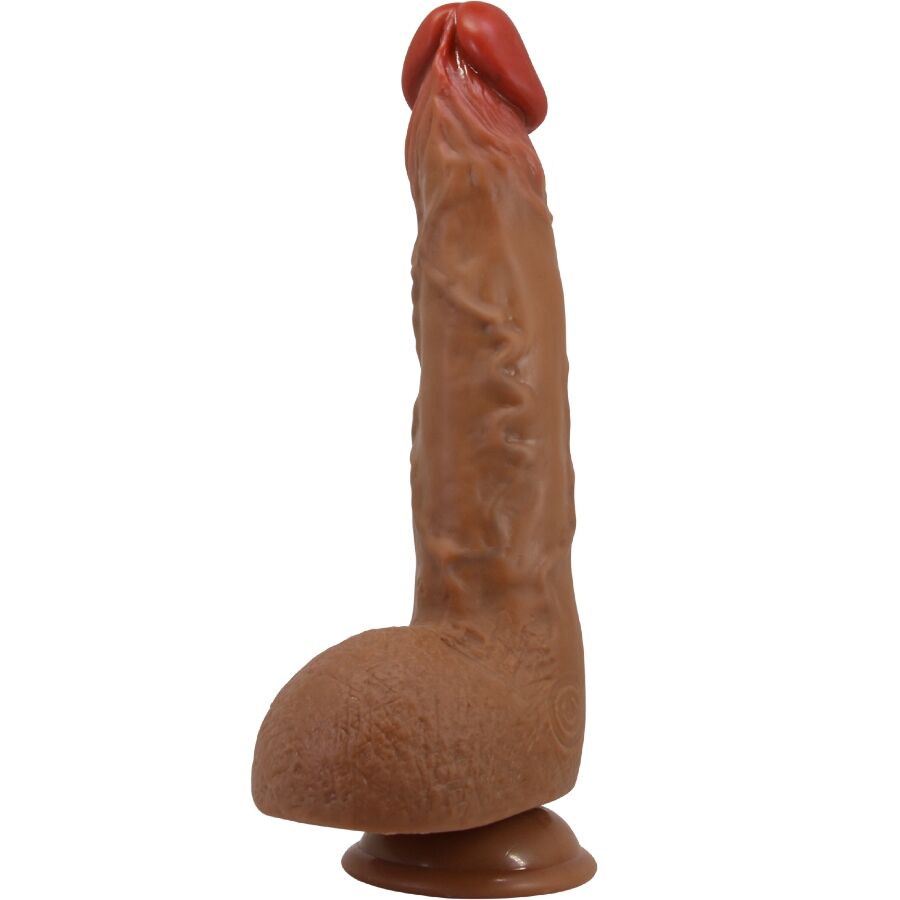 BAILE - Schöner Wilks realistischer Vibrator, 5 Einstellungen, 25 cm, Mulatto