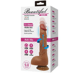 BAILE - Schöner Wilks realistischer Vibrator, 5 Einstellungen, 25 cm, Mulatto