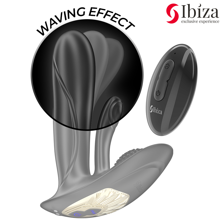 IBIZA – TRAGBARER VIBRATOR MIT G-PUNKT- UND KLITORISSTIMULATION MIT FERNBEDIENUNG
