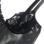 SUBBLIME - 957568 LEDERKLEID MIT REISSVERSCHLUSS SCHWARZ S/M