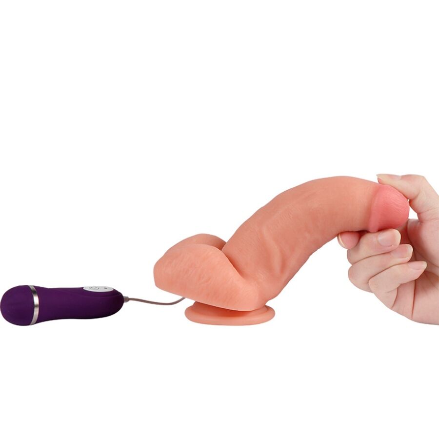 SHEQU - RED EAGLE VIBRATORDILDO MIT FERNBEDIENUNG 17 CM
