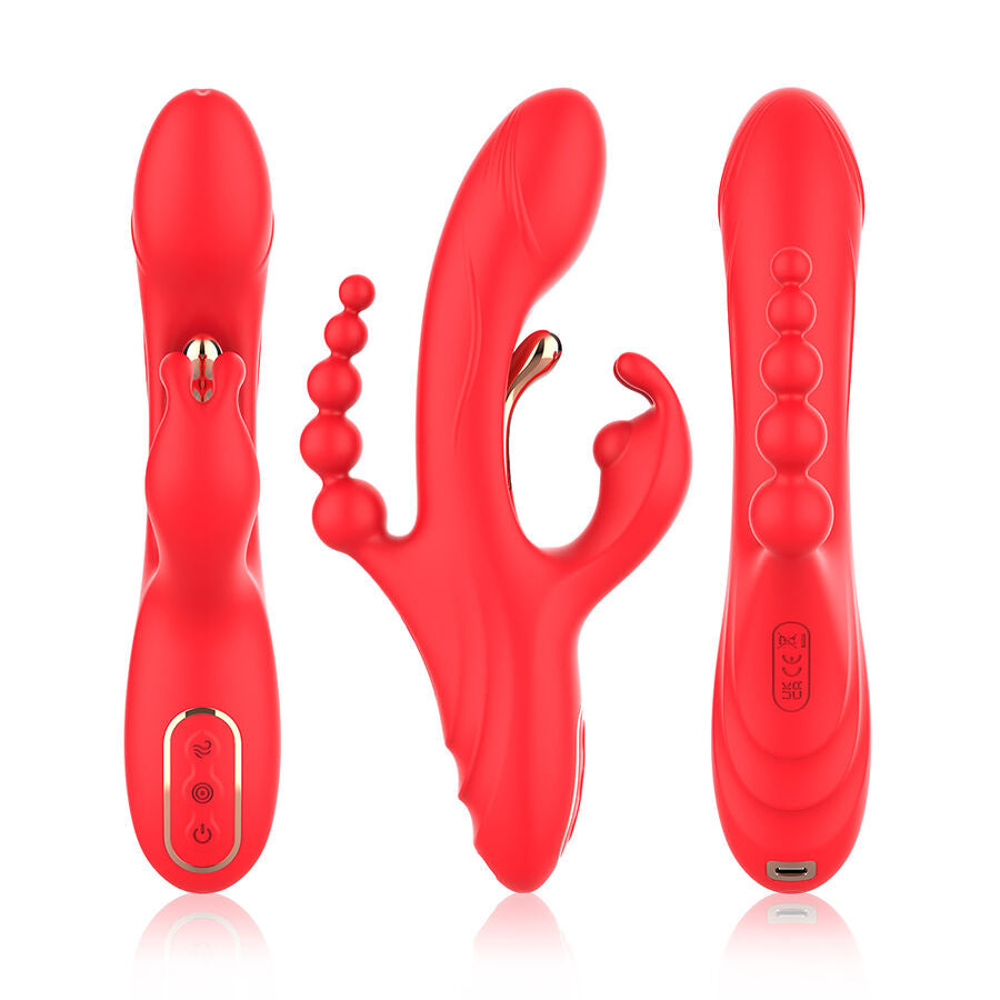 ARMONY - G-PUNKT- UND KLITORIS-STIMULATOR-VIBRATOR ROT