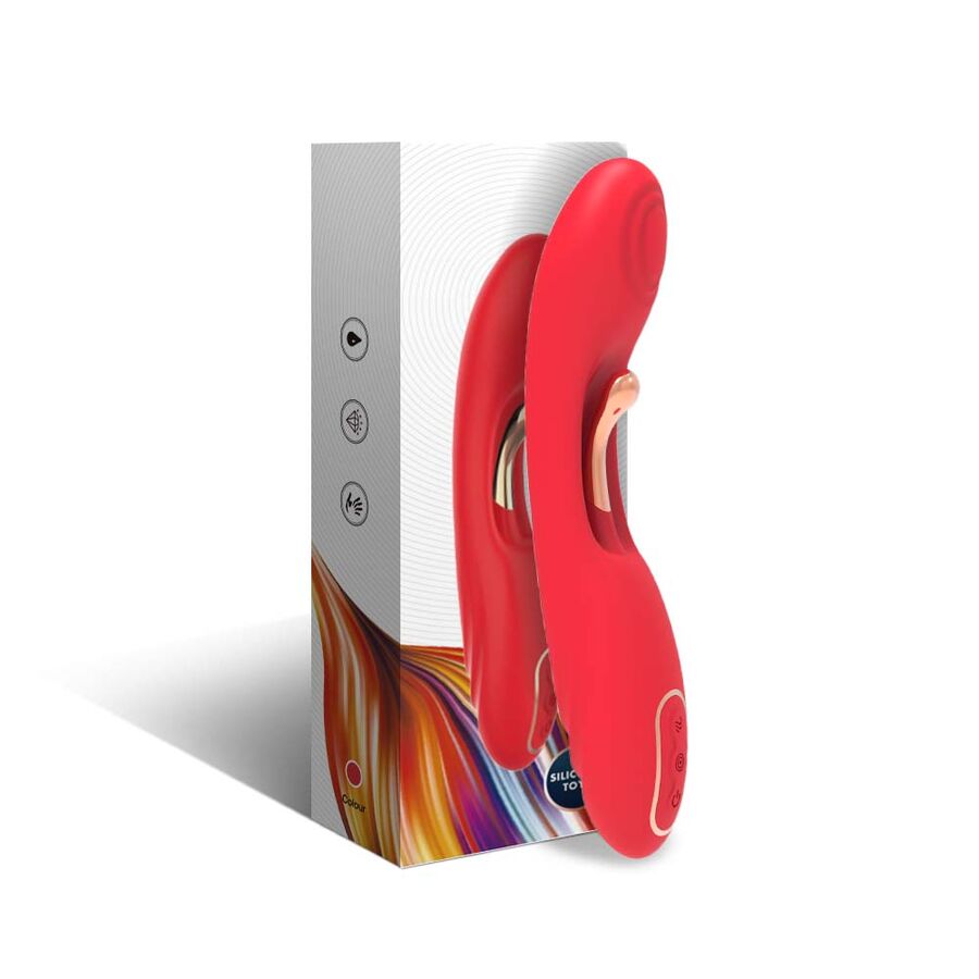 ARMONY – Vibrator mit oszillierender Zunge Rot