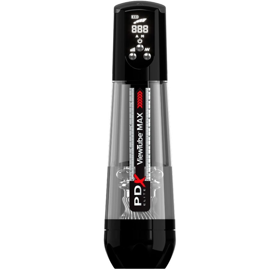 PDX ELITE - VIEWTUBE MAX VIEW AUTOMATISCHER MASTURNADOR MIT TRANSPARENTER ABSAUGUNG