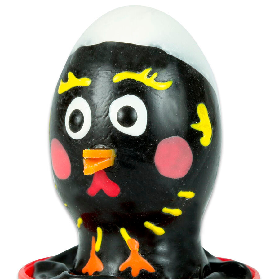 CONDOMERIE – Handbemalte Neuheitskondome Hühnchen Schwarz