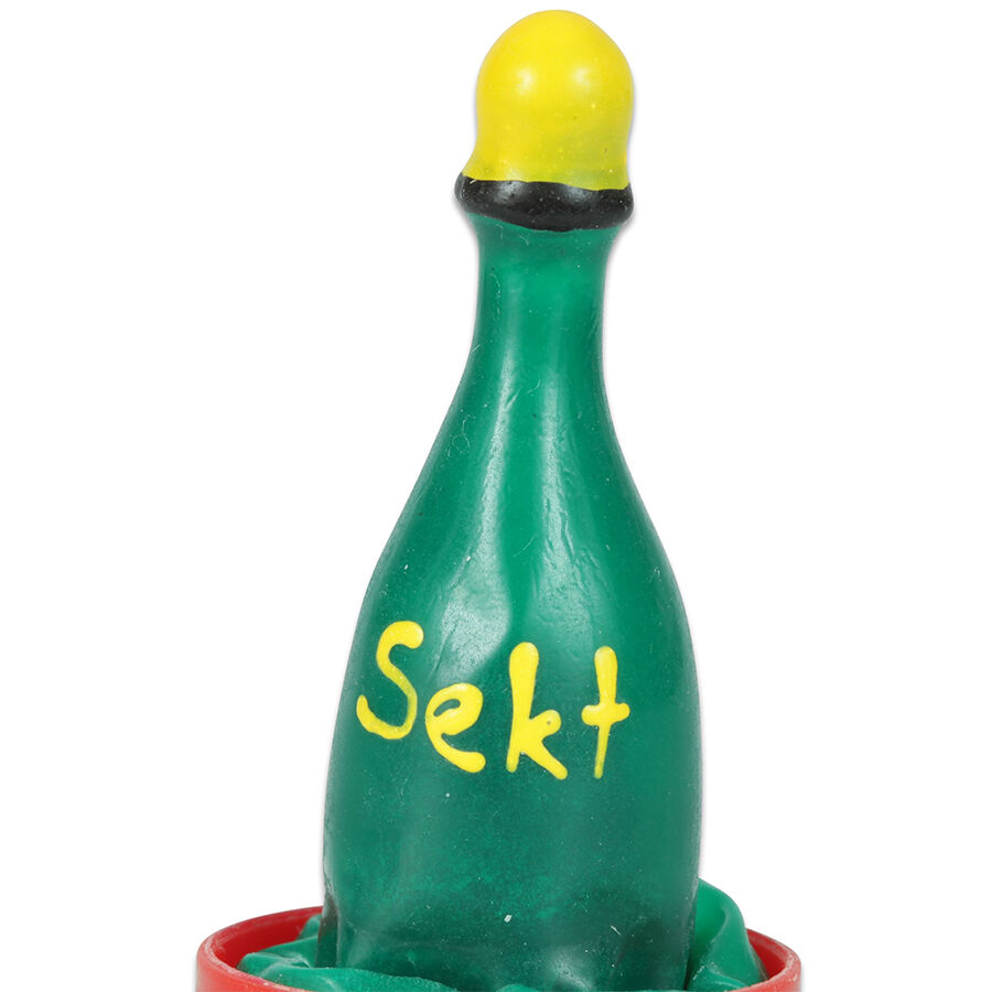 CONDOMERIE – Handbemalte Neuheitskondome Champagner