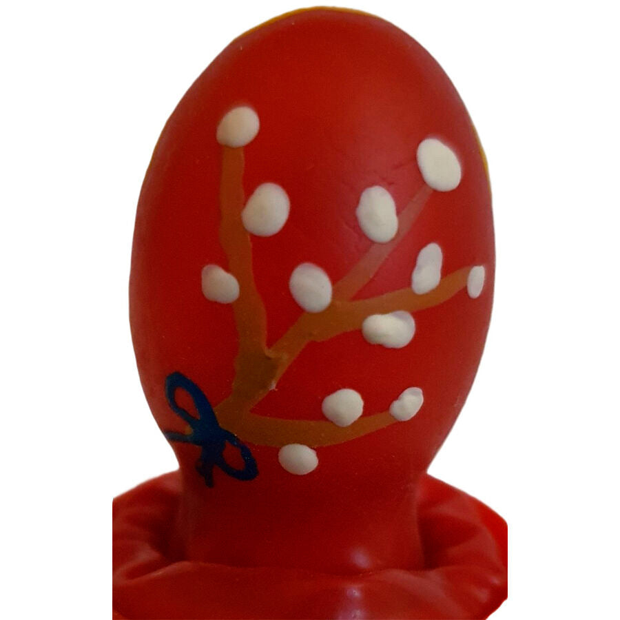 CONDOMERIE – Handbemalte Neuheitskondome Osterei Rot