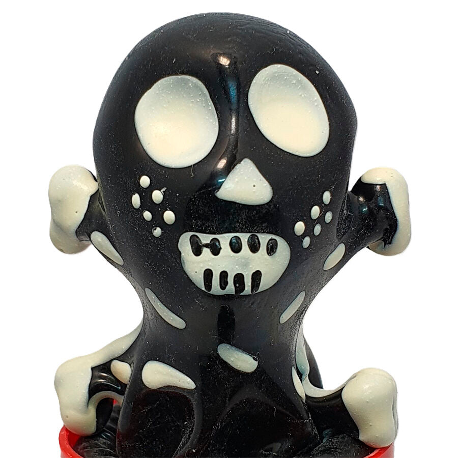 CONDOMERIE – Handbemalte Neuheitskondome Totenkopf Schwarz Modell 2