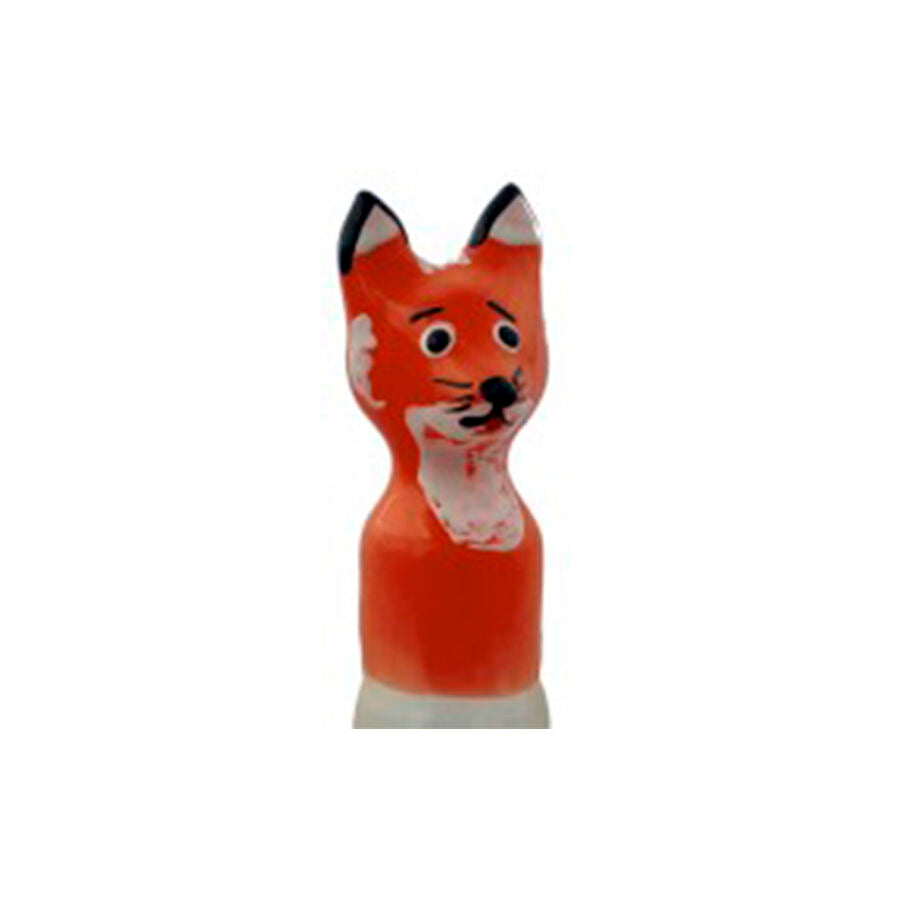 CONDOMERIE - HANDBEMALTE NEUHEITSKONDOME FUCHSBRAUN XL