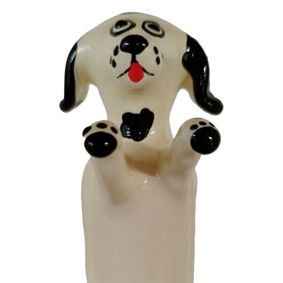CONDOMERIE – Handbemalte Neuheitskondome Glücklicher Weisser Hund XL