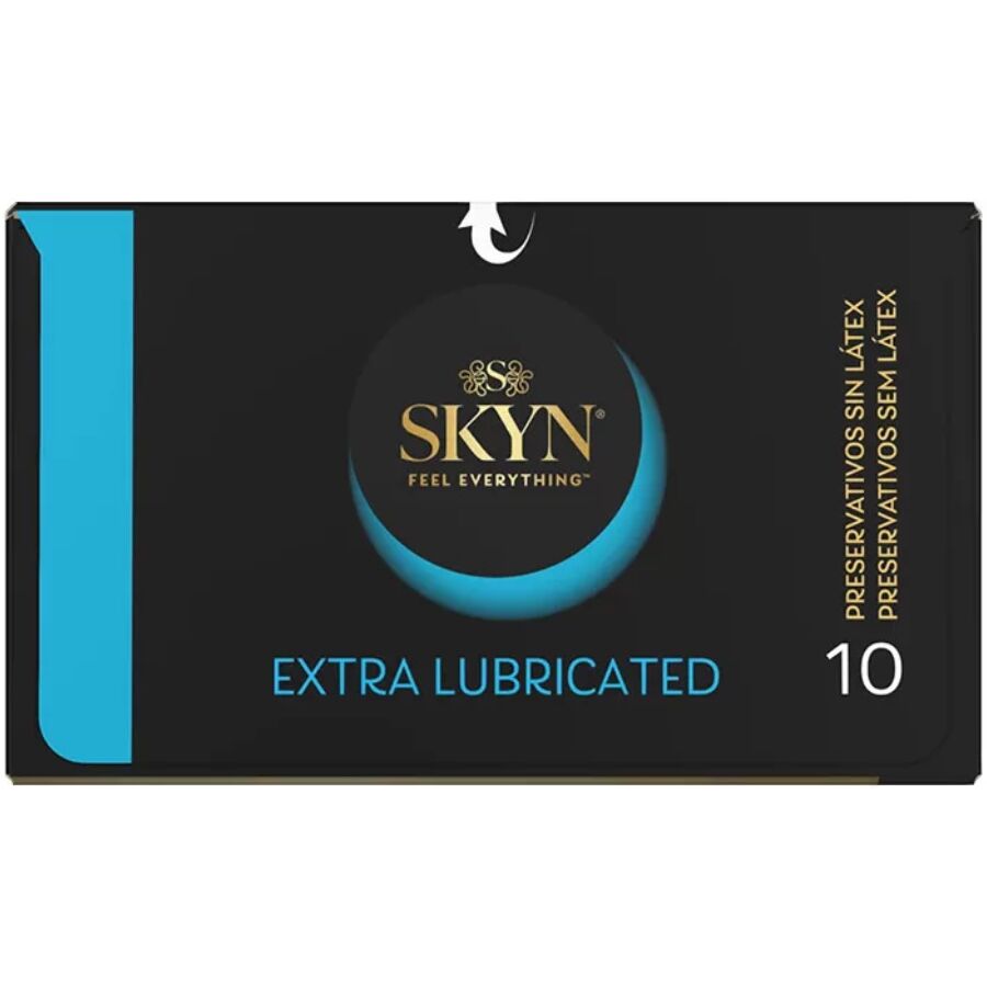 SKYN – Extra Lubricated Kondome mit zusätzlicher Gleitbeschichtung, 10 Stück