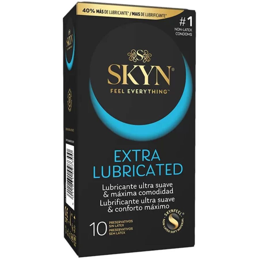 SKYN – Extra Lubricated Kondome mit zusätzlicher Gleitbeschichtung, 10 Stück