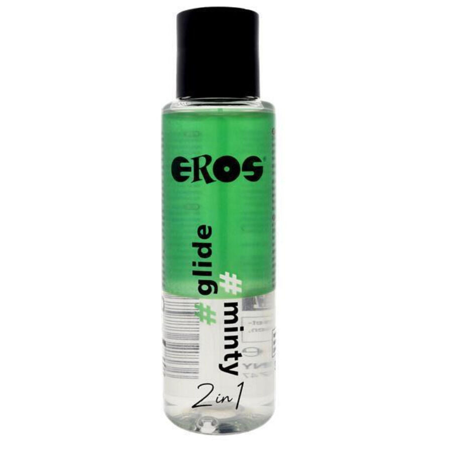 EROS – 2-in-1 Glide Minty Gleitmittel auf Silikonbasis, Minze, 100 ml