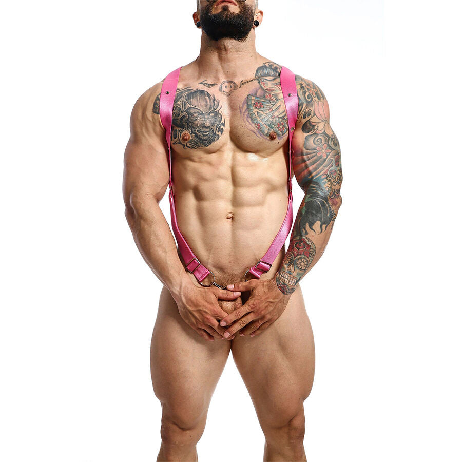 MOB – Dngeon Cross Back Harness Rosa Eine Grösse