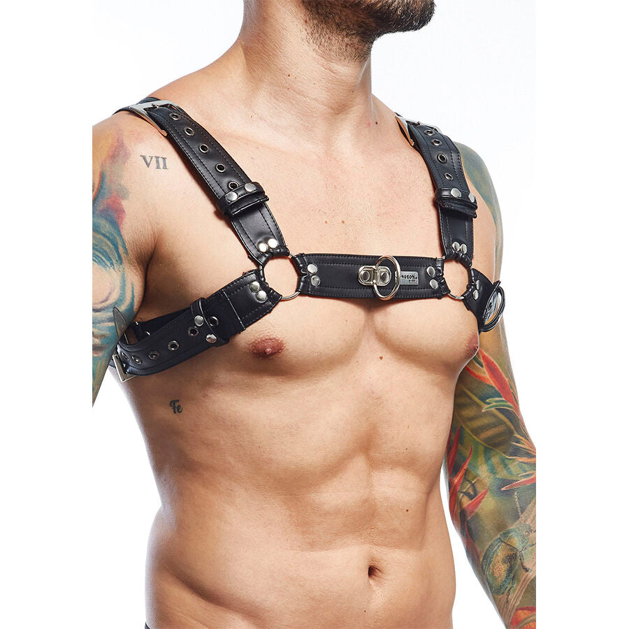 MOB - DNGEON SCHWARZER HARNESS-GÜRTEL, EINHEITSGRÖSSE