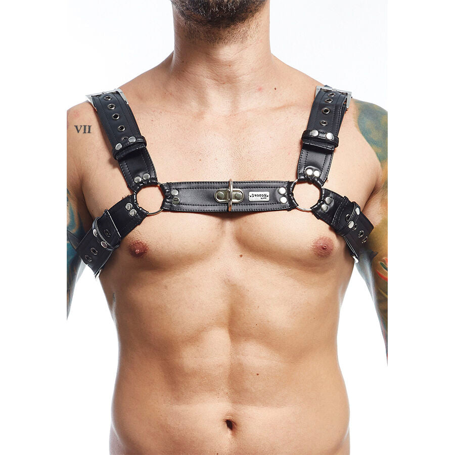 MOB – Dngeon Schwarzer Harness-Gürtel, Einheitsgrösse