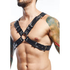 MOB - DNGEON SCHWARZER HARNESS-GÜRTEL, EINHEITSGRÖSSE X