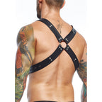 MOB - DNGEON SCHWARZER HARNESS-GÜRTEL, EINHEITSGRÖSSE X