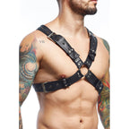 MOB - DNGEON SCHWARZER HARNESS-GÜRTEL, EINHEITSGRÖSSE X