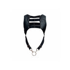 MOB - DNGEON SCHWARZES HARNESS MIT OBEREM COCKRING, EINE GRÖSSE