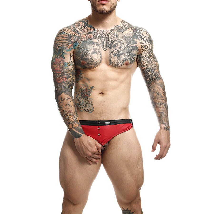 MOB – Dngeon Jockstrap Roter Cockring, Eine Grösse