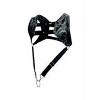 MOB - DNGEON HARNESS MIT SILBERNEM PENISRING, EINE GRÖSSE