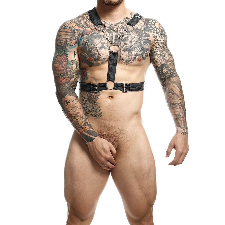 MOB – Dngeon Silbernes Harness Mit Ketten Eine Grösse