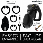 ADDICTED TOYS LOCKED - MINDNIGHT CELL PENISKÄFIG GRÖSSE L