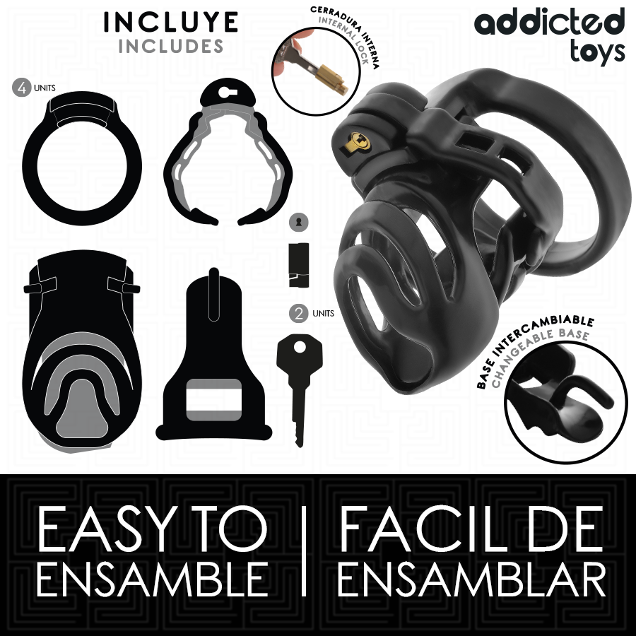 ADDICTED TOYS LOCKED - ETERNAL LOCK PENISKÄFIG 9 CM