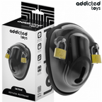 ADDICTED TOYS LOCKED - SCHLÜSSELLOSER PENISKÄFIG 11,5 CM