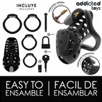 ADDICTED TOYS LOCKED - ANGEKETTETER HOHLPENISKÄFIG 10,5 CM