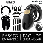 ADDICTED TOYS LOCKED - OBSIDIAN HOLD PENISKÄFIG GRÖSSE S