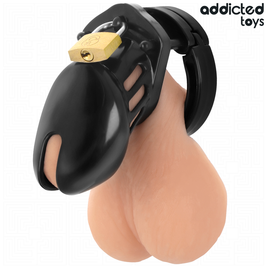 ADDICTED TOYS LOCKED – Obsidian Hold Peniskäfig, Größe S