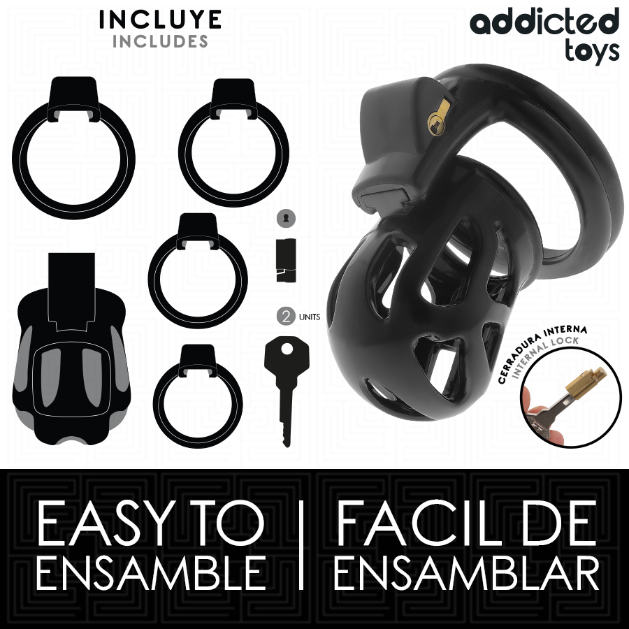 ADDICTED TOYS LOCKED - SILENT KEEP PENISKÄFIG 7,5 CM