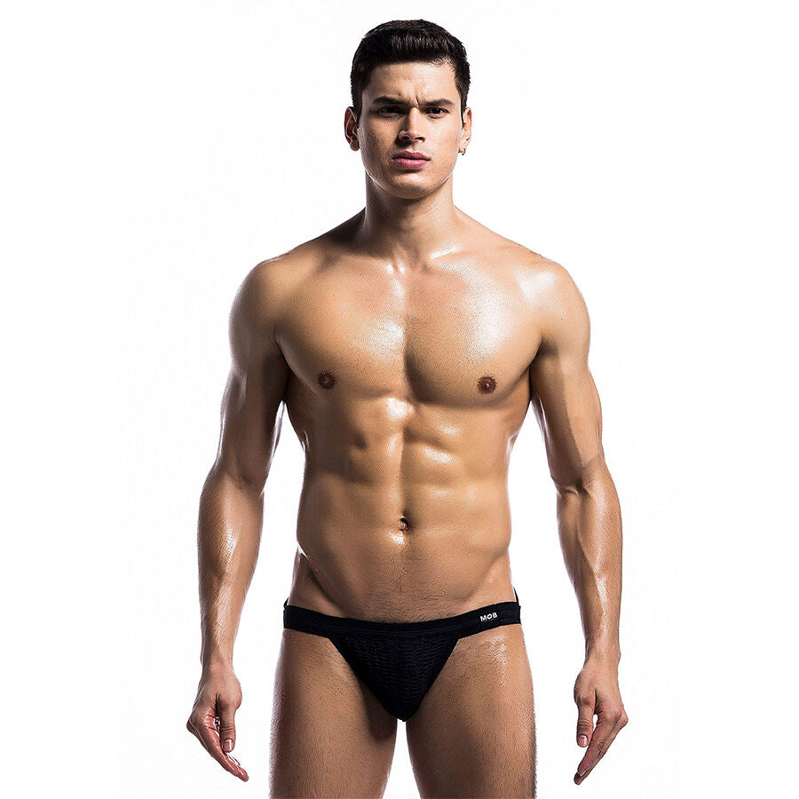 MOB – Fetish Jockstrap Badeanzug Schwarz Grösse L