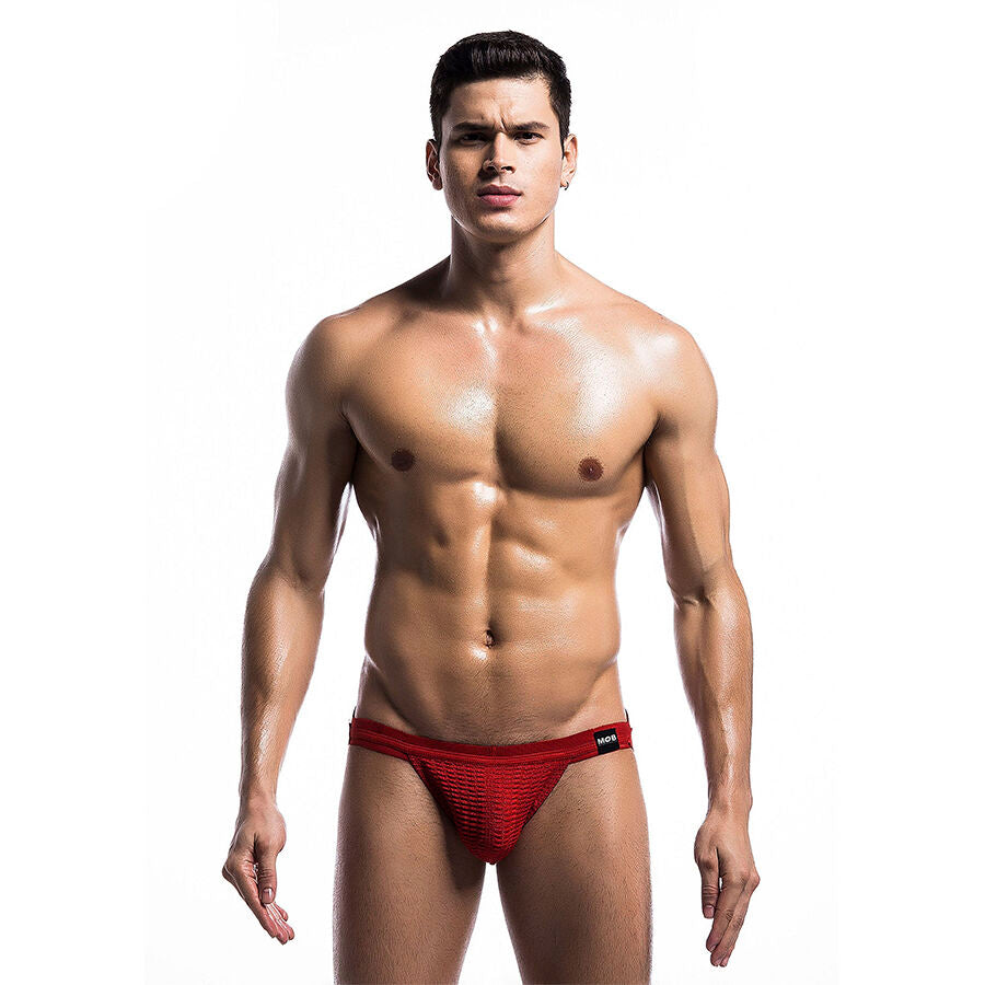 MOB – Fetish Jockstrap Badeanzug Rot Grösse L