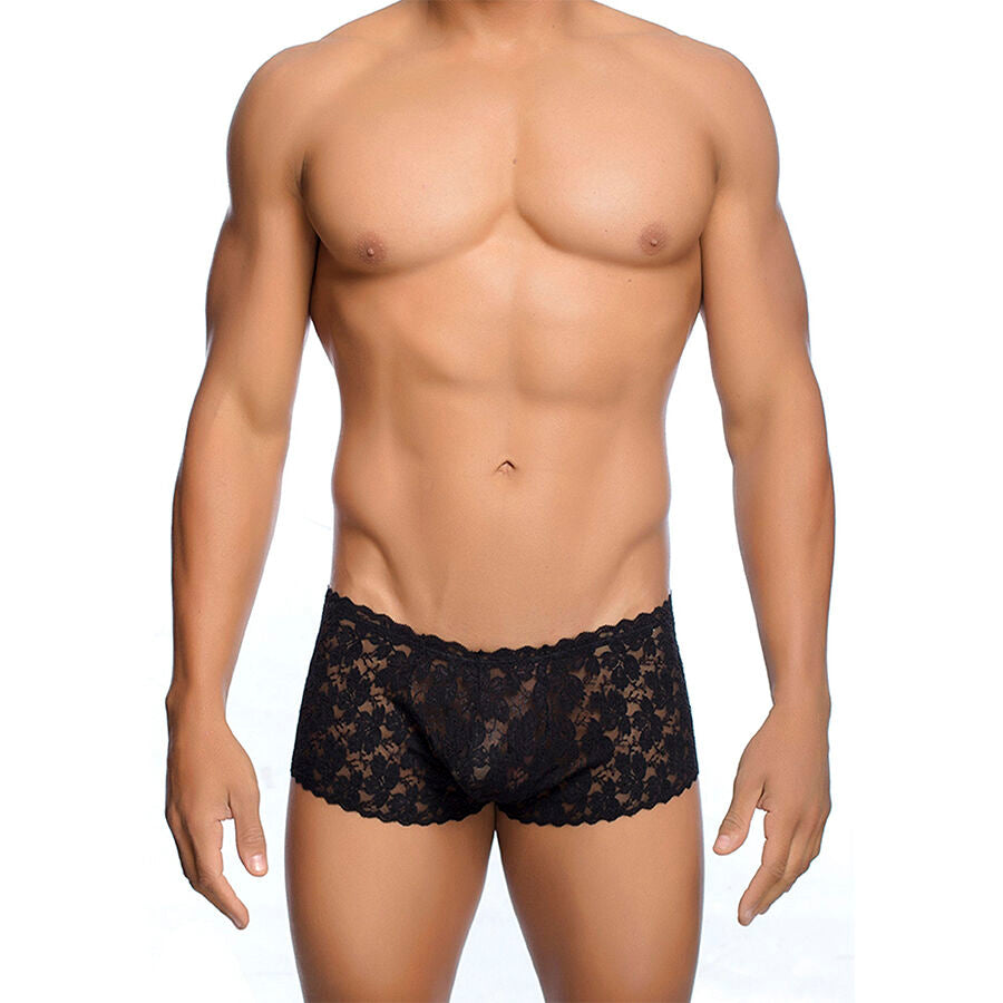 MOB – Schwarze Spitzenboxer Grösse L/XL