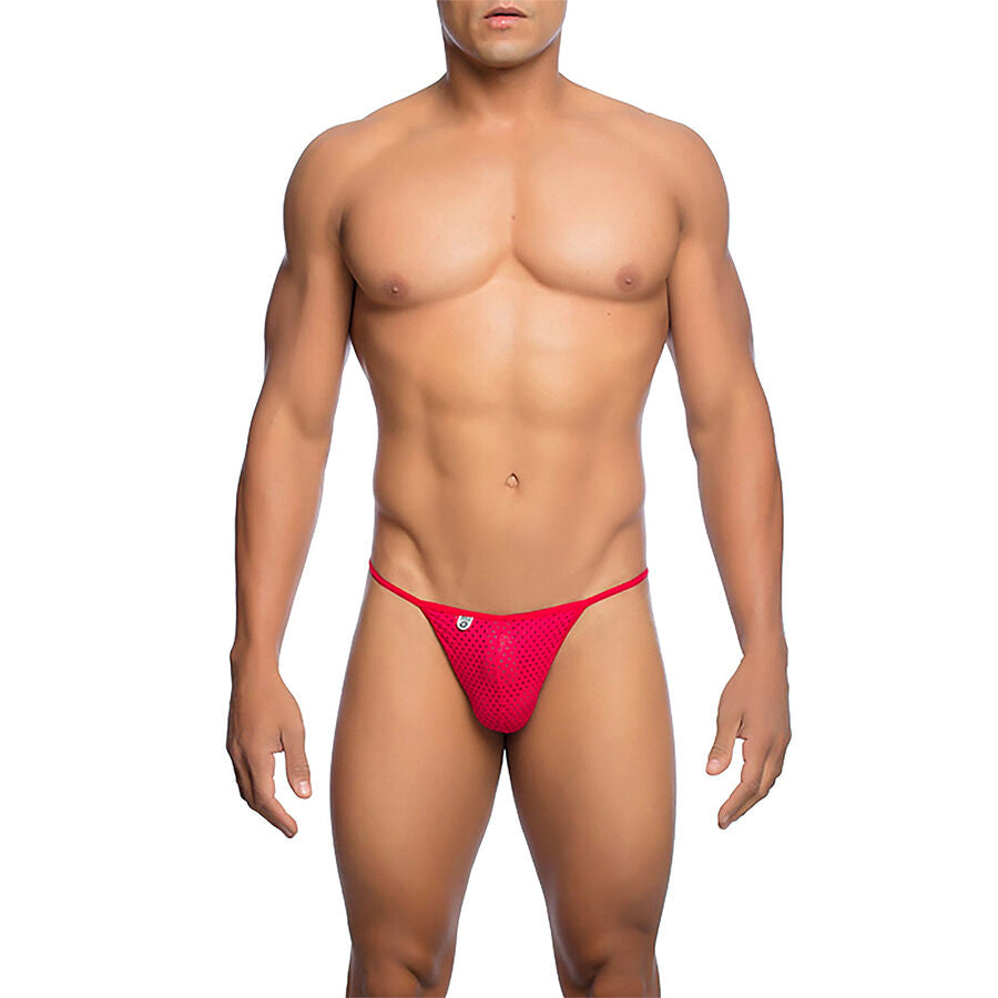 MOB – Roter Mikrofaser-V-String Grösse L/XL