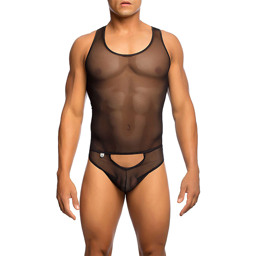 MOB – Transparenter Schwarzer Bodysheer Grösse L/XL