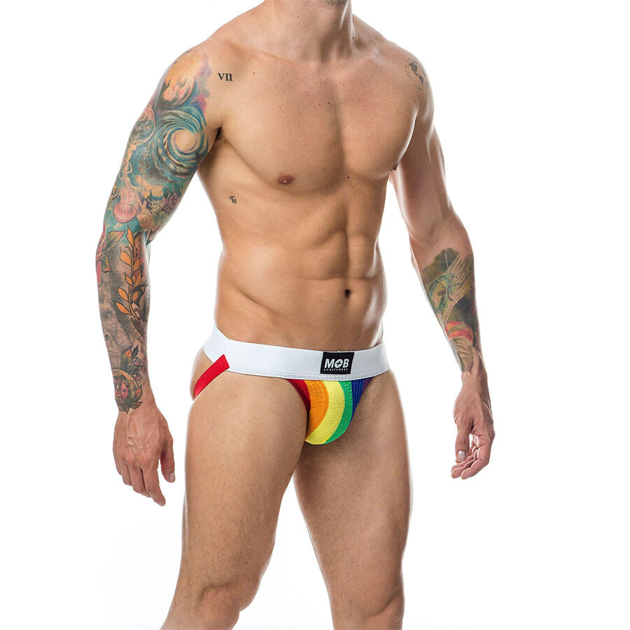 MOB – Classic Jock Stripe Rainbow Grösse L
