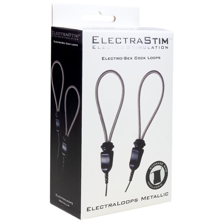 ELECTRASTIM - ElectraLoops E-Stim verstellbare Penisringe aus Metall