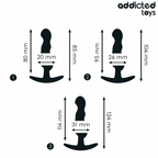 ADDICTED TOYS - 3ER-SET ANALPLUG MODELL 1